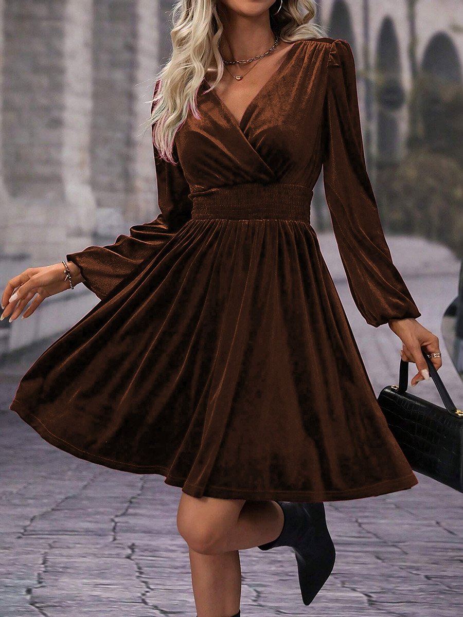 brown mini dress formal Asha Mini Dress main image 1