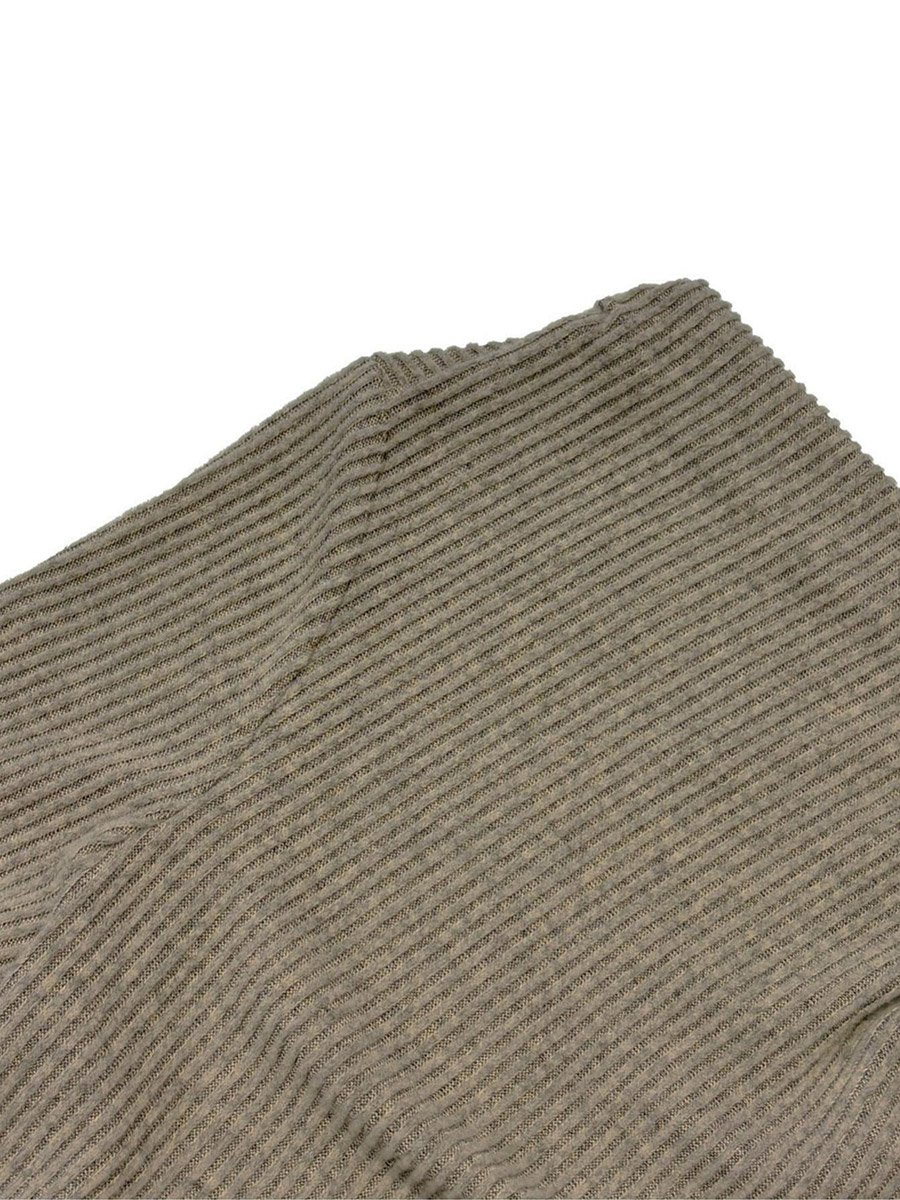 Women Grey Knit Top with Drape Neck