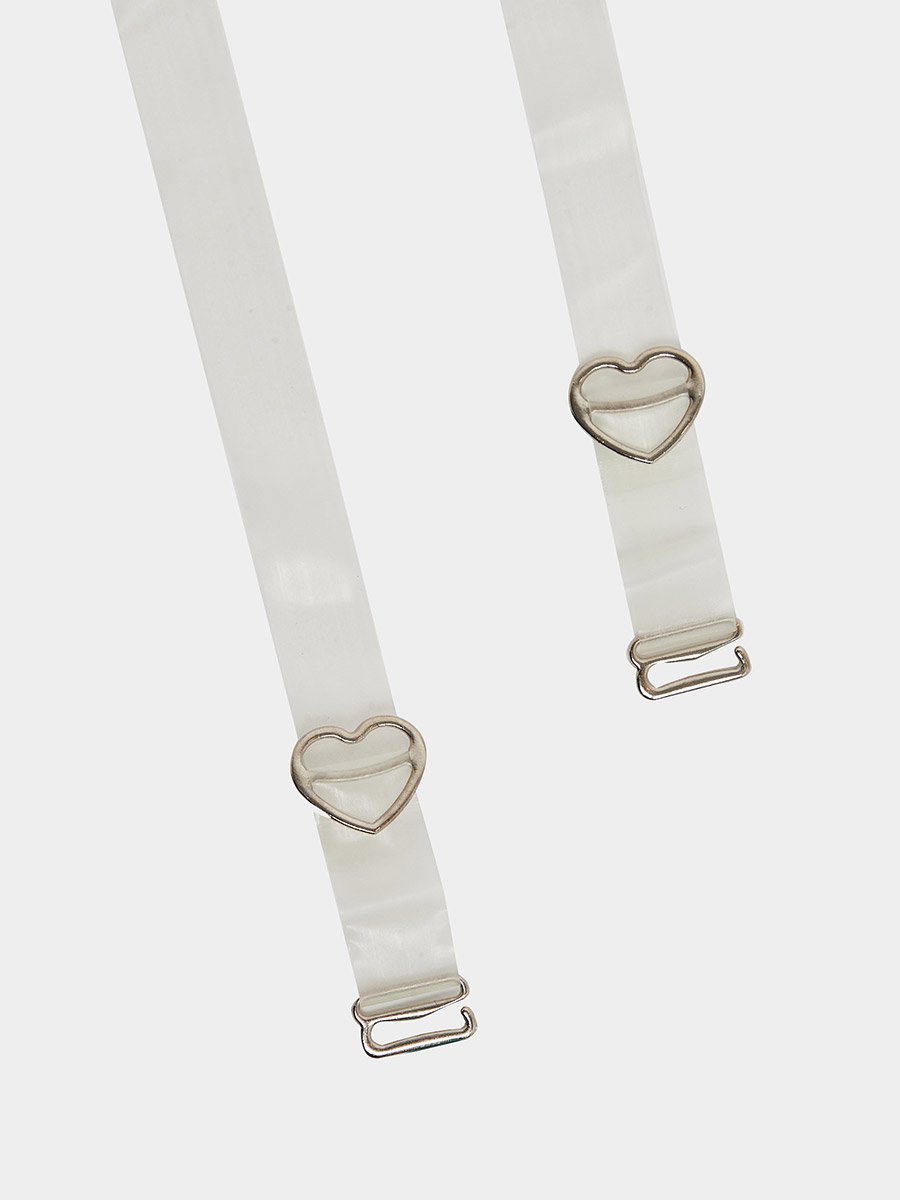 9-Piece Transparent Strap with Metal Trim
