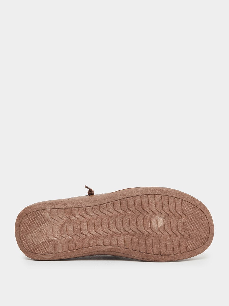 Men Beige Mesh Lace-Up Shoes