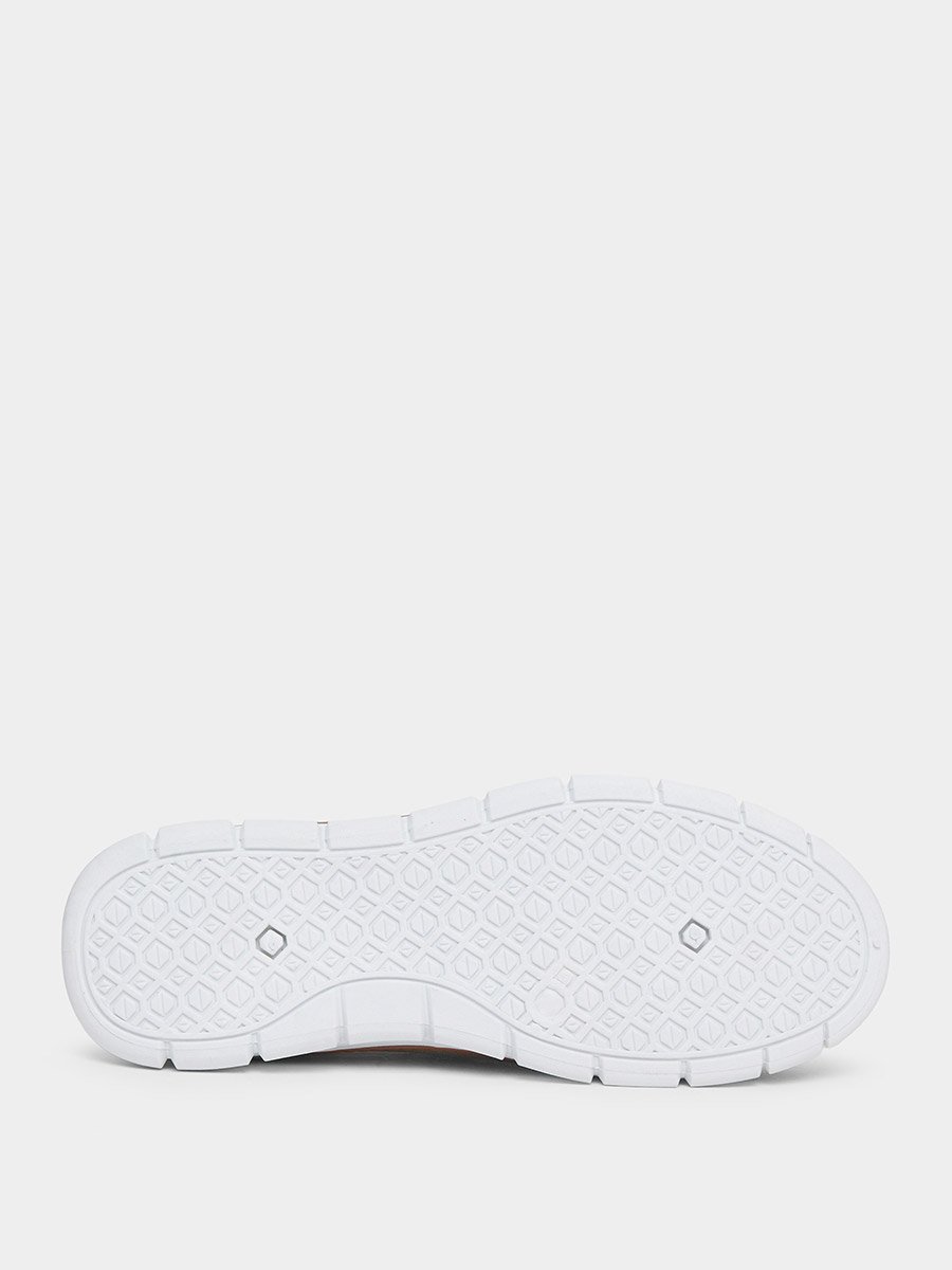 Mesh Upper Contrast Sole Slip-On Shoes