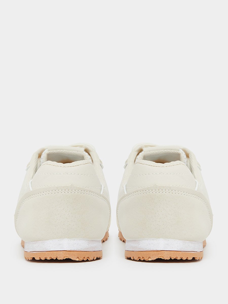 Men Retro Suede Look Paneled Sneakers