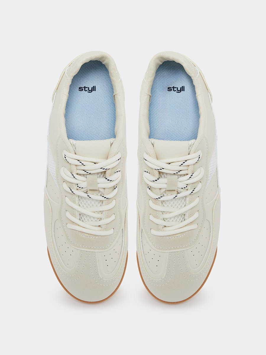 Men Retro Suede Look Paneled Sneakers
