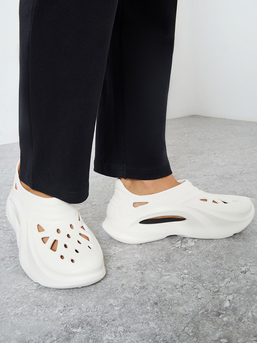 Plain Slip-On Cut Out Clogs