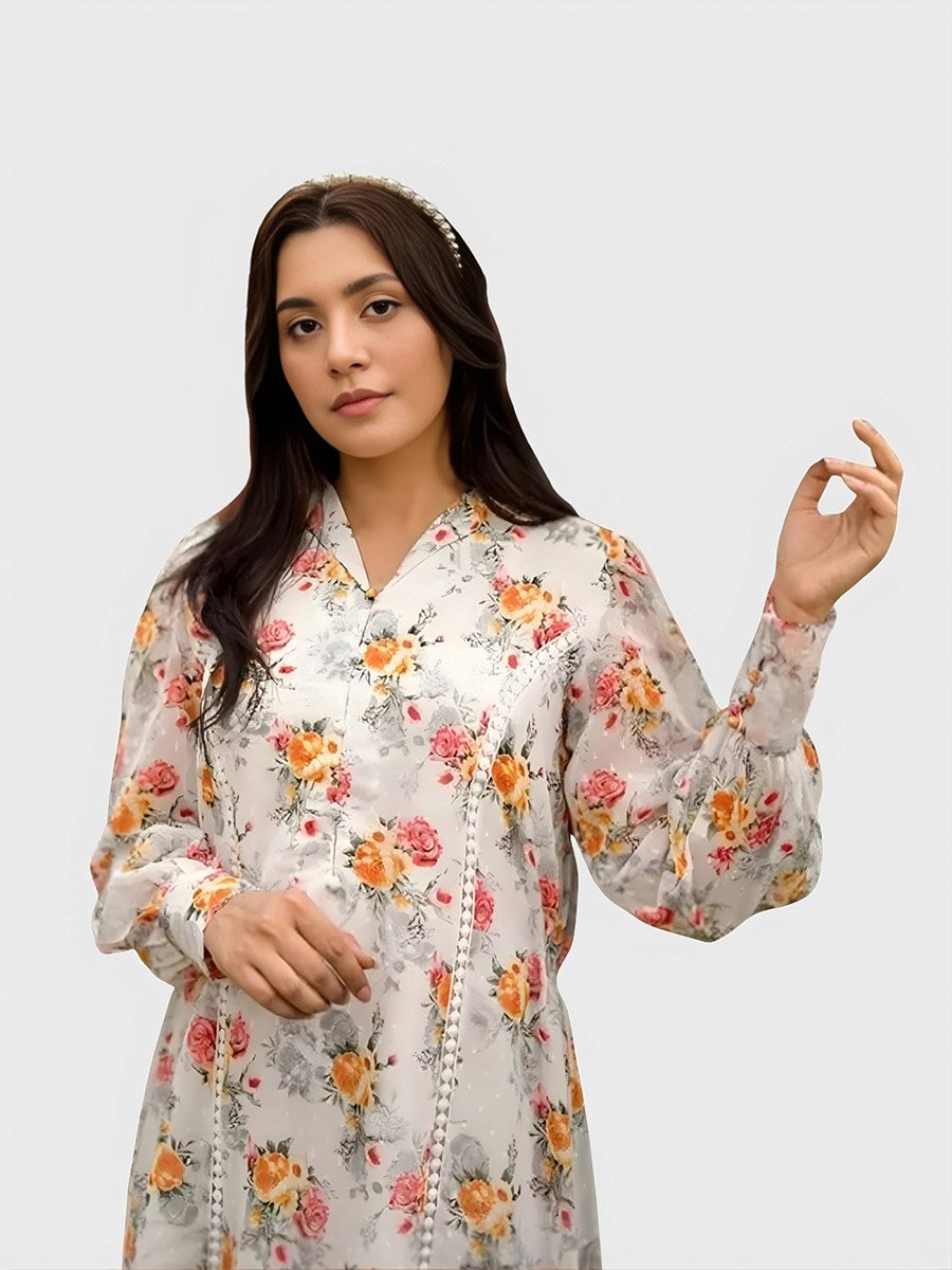 Women Floral Print Midi Dress