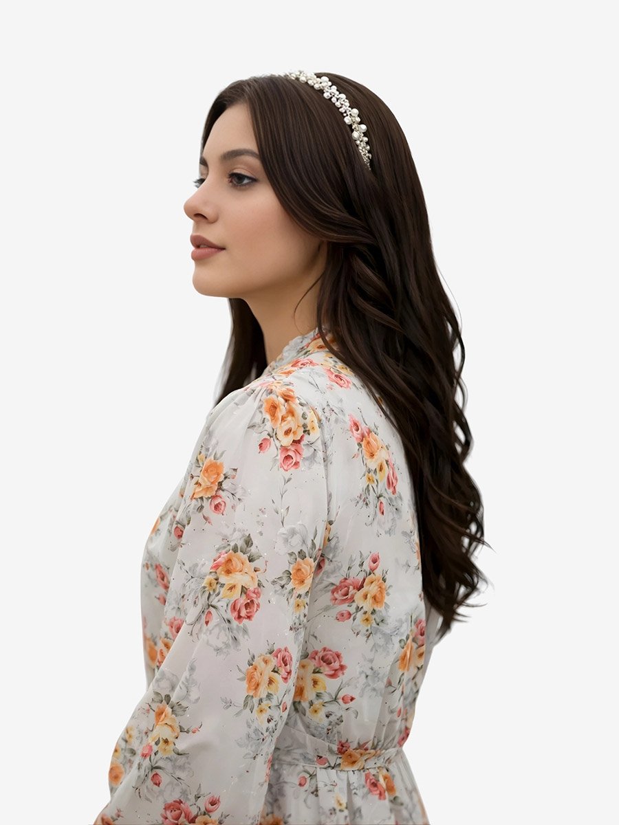 Women Floral Print Midi Dress