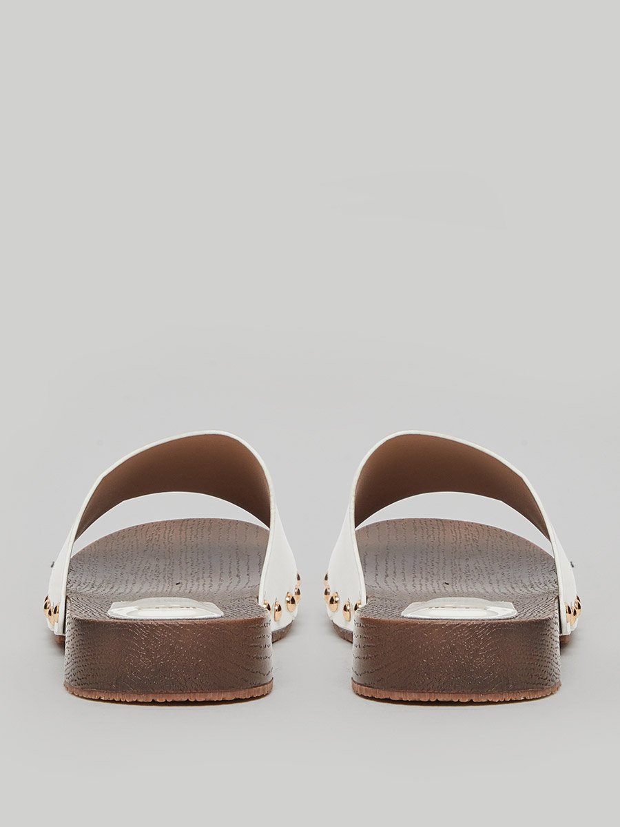 Patent Clog Mules
