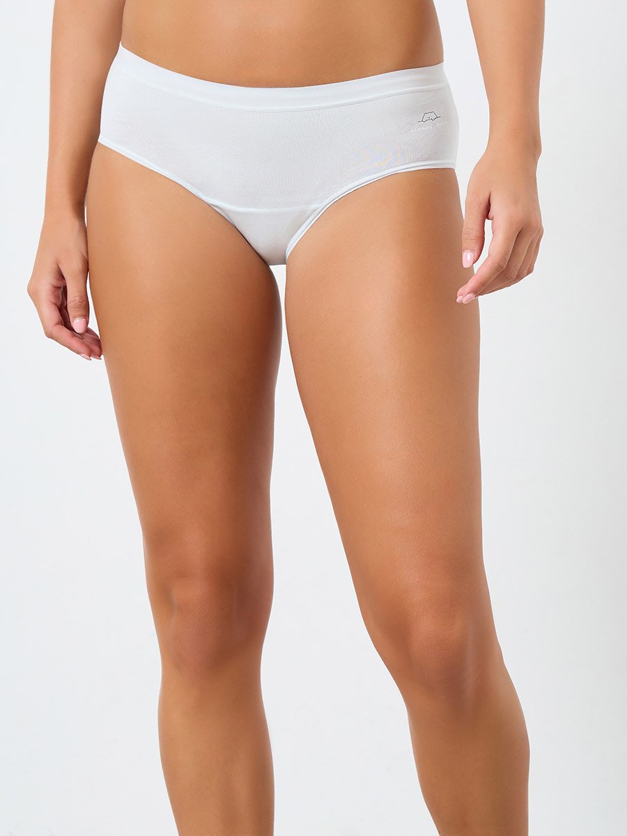 Pack of 4 - Cotton Hipster Briefs with Logo on Side