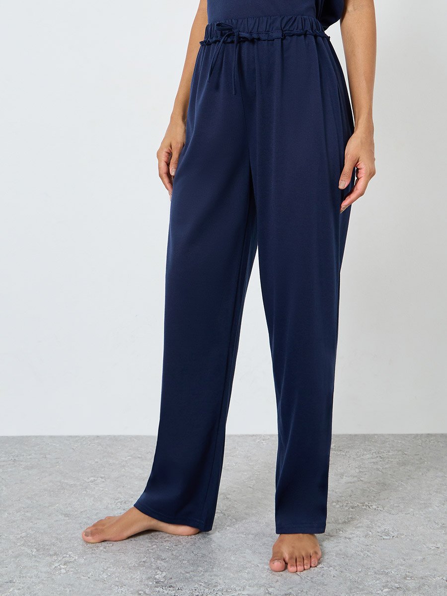 This Girl Loves Sleep Tank and Solid Ruffle Waist Pyjama Set