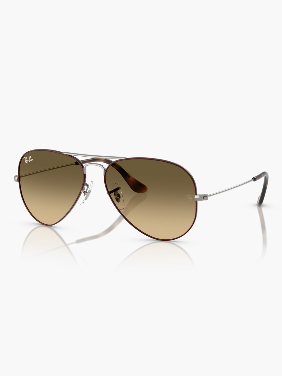 Havana Aviator Sunglasses with Nose Pads