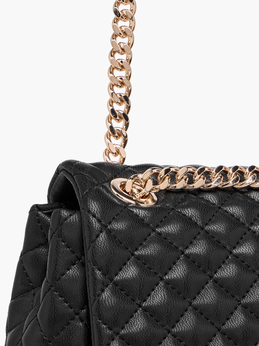Cresidia Quilted Crossbody Bag with Chain Strap