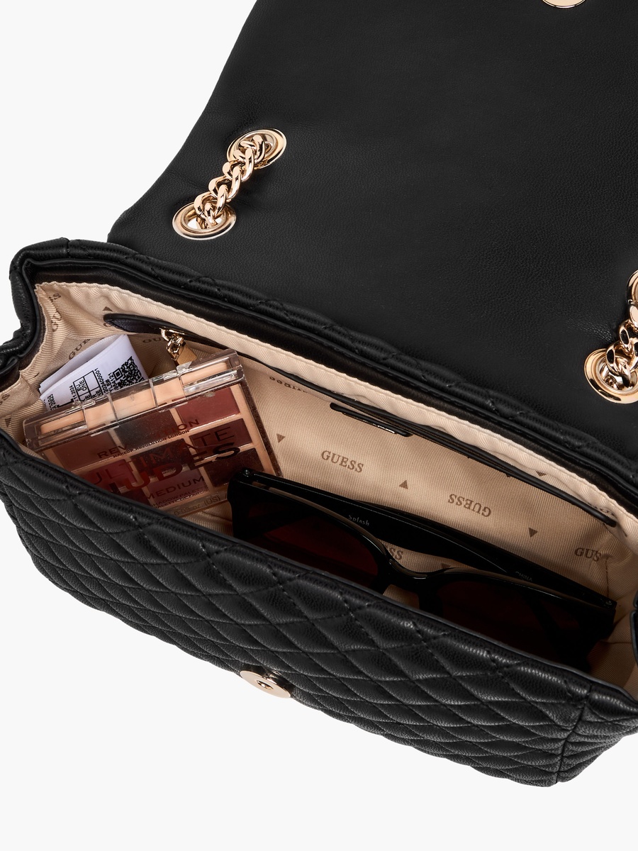 Cresidia Quilted Crossbody Bag with Chain Strap