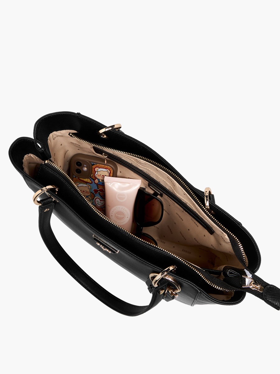 Noelle Noel Textured Tote Bag with Double Handle