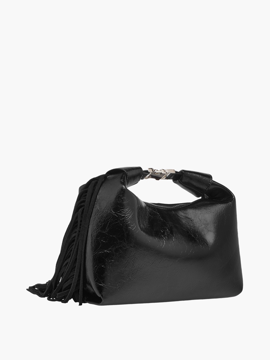 Textured Shoulder Bag with Adjustable Strap and Zip Closure