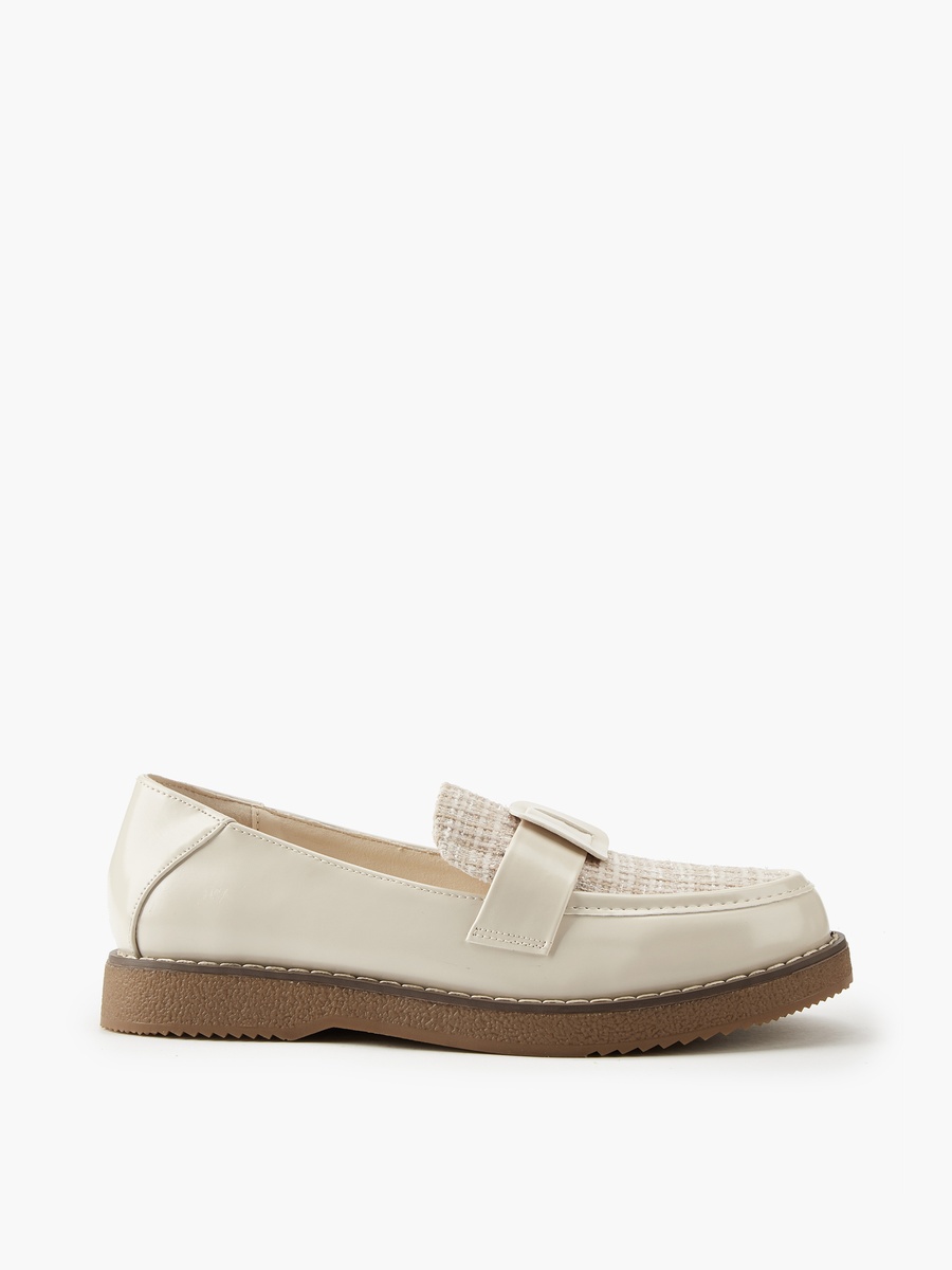 Buckle Accent Slip-On Loafers