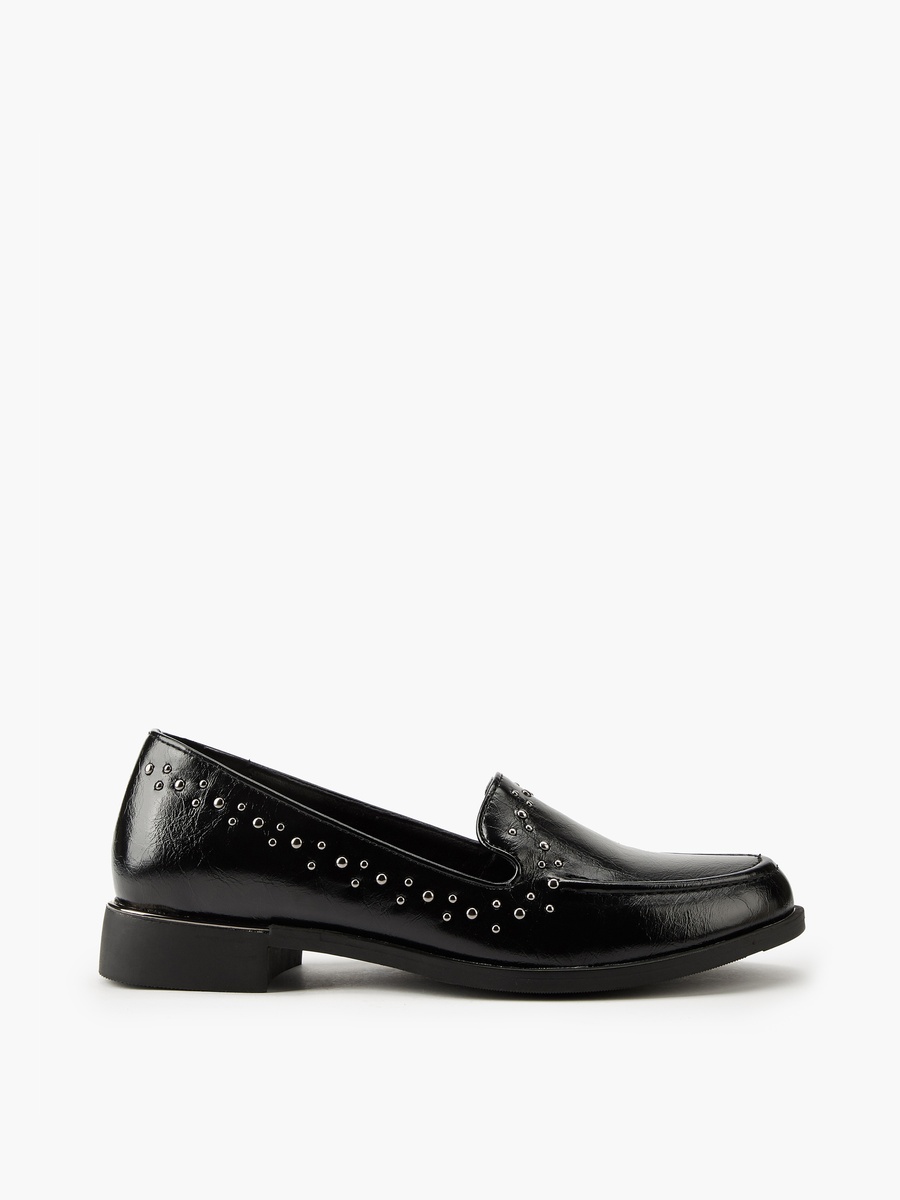 Stud Embellished Slip-On Loafers