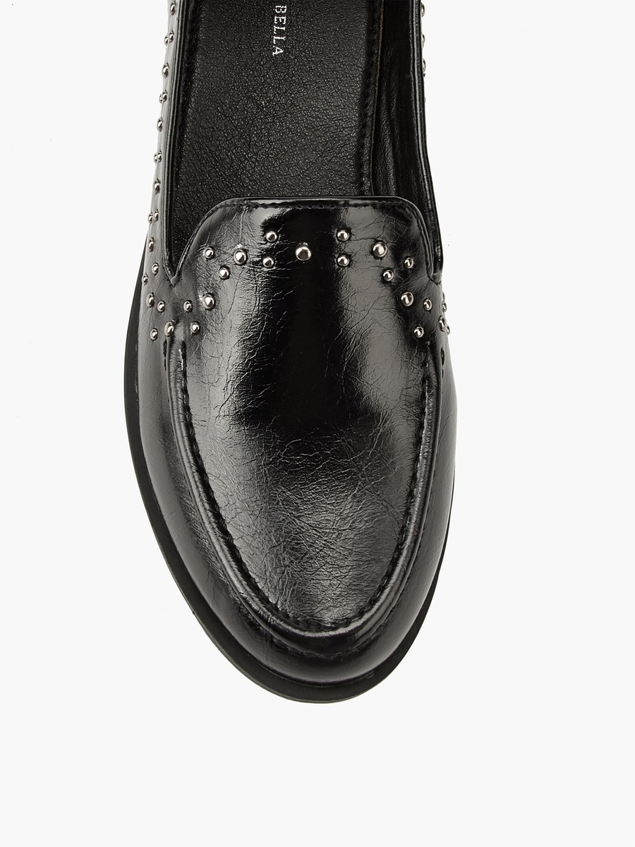 Stud Embellished Slip-On Loafers