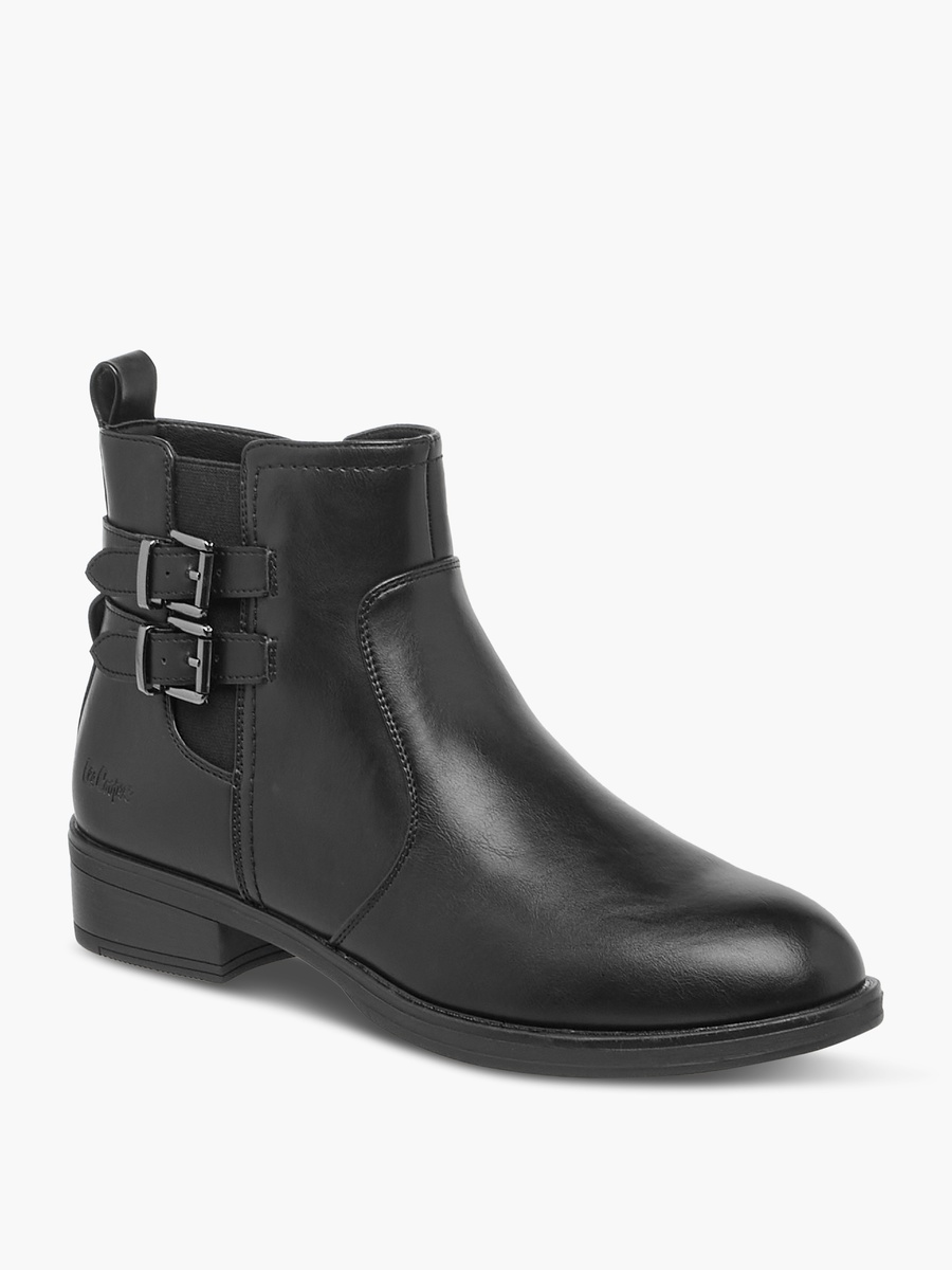 Solid Ankle Boots with Zip Closure
