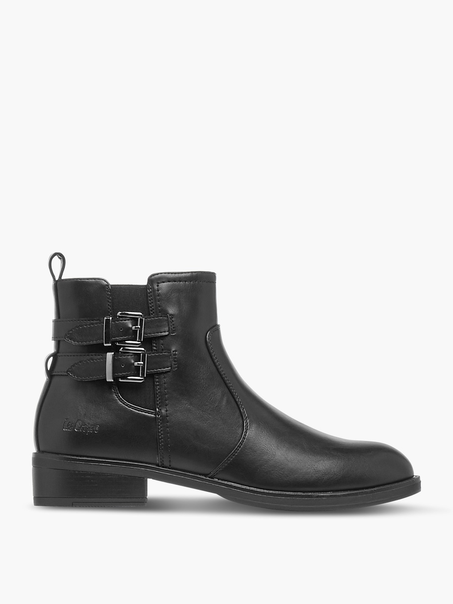 Solid Ankle Boots with Zip Closure