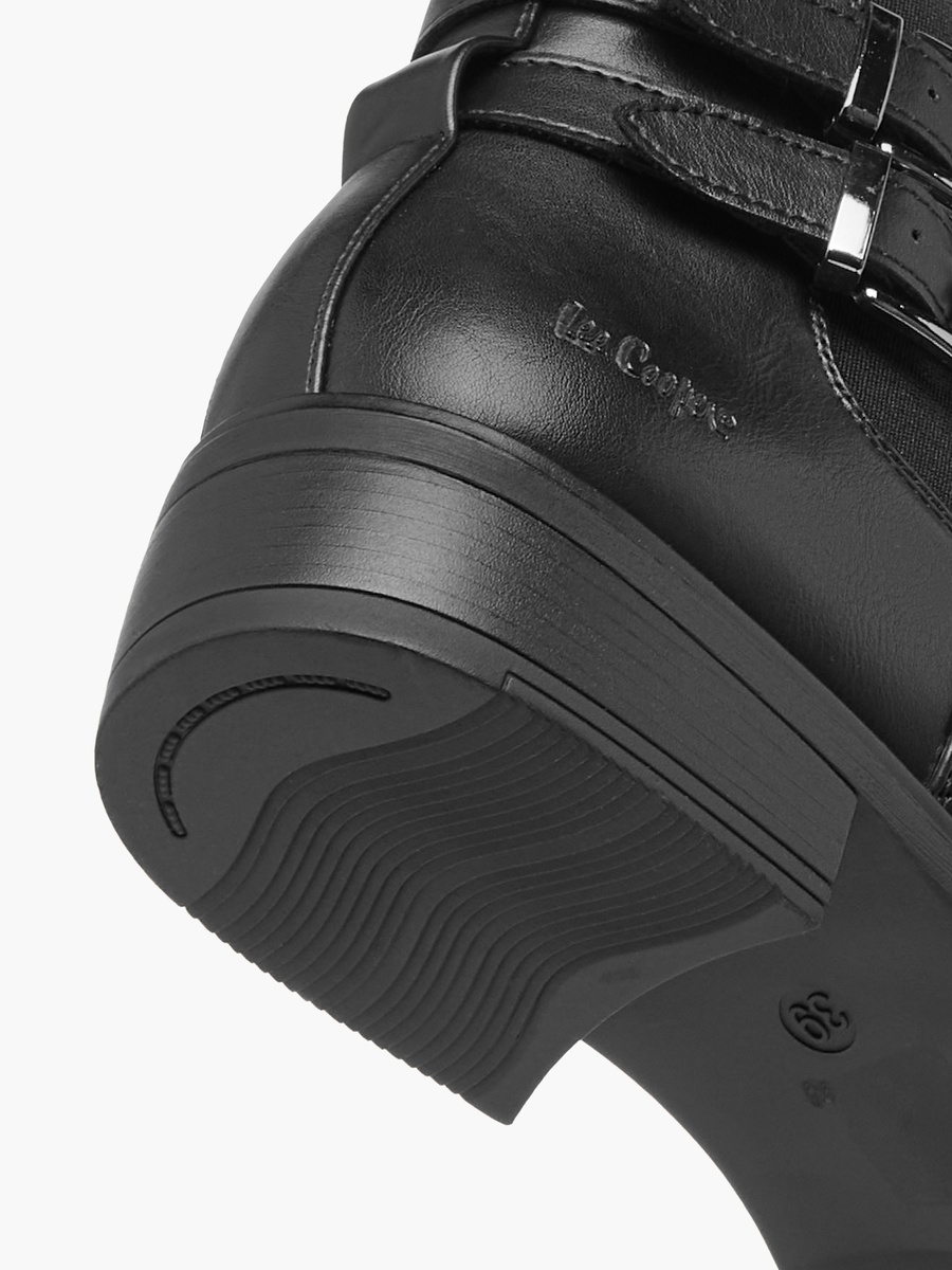 Solid Ankle Boots with Zip Closure