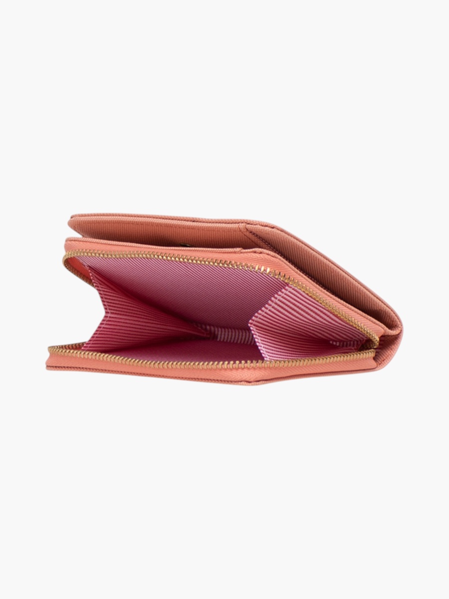 Solid Zip Around Wallet