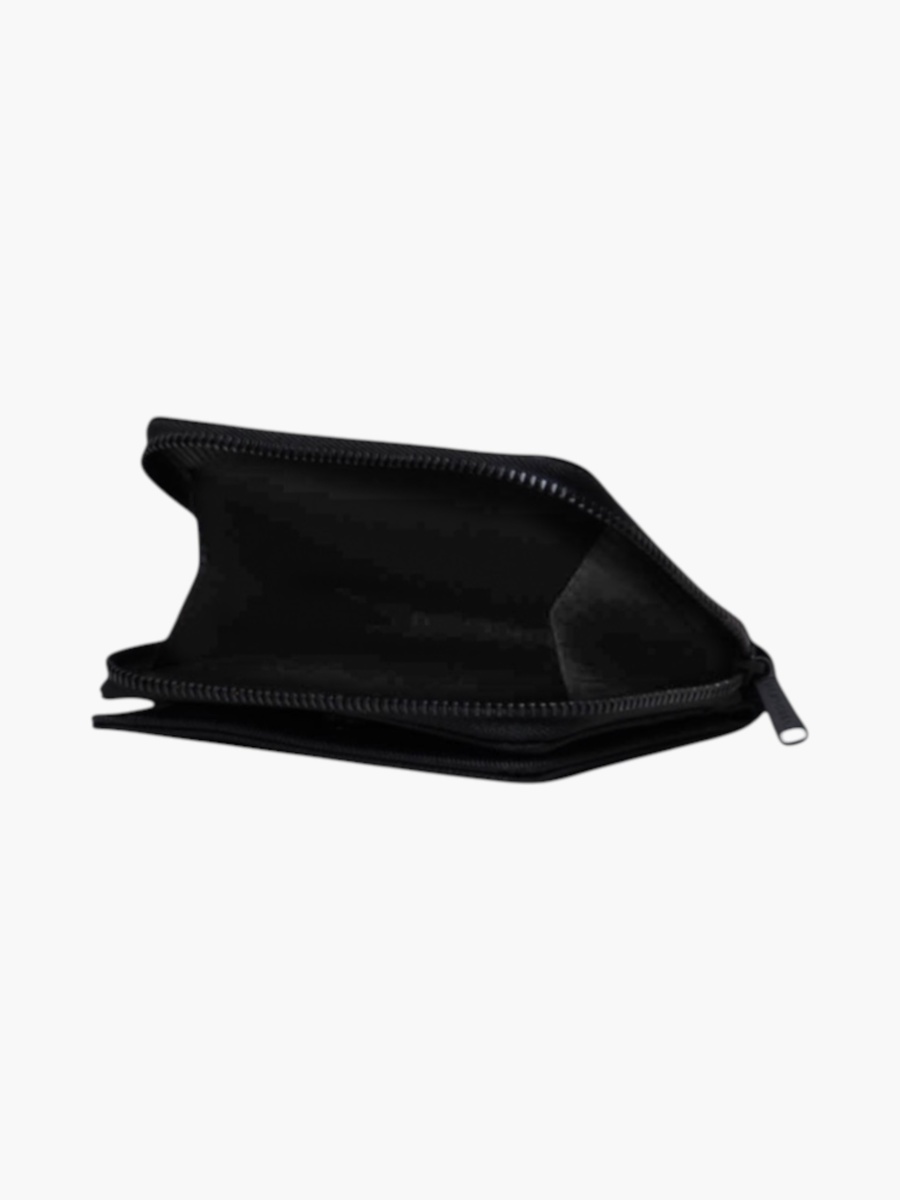 Solid Zip Around Wallet