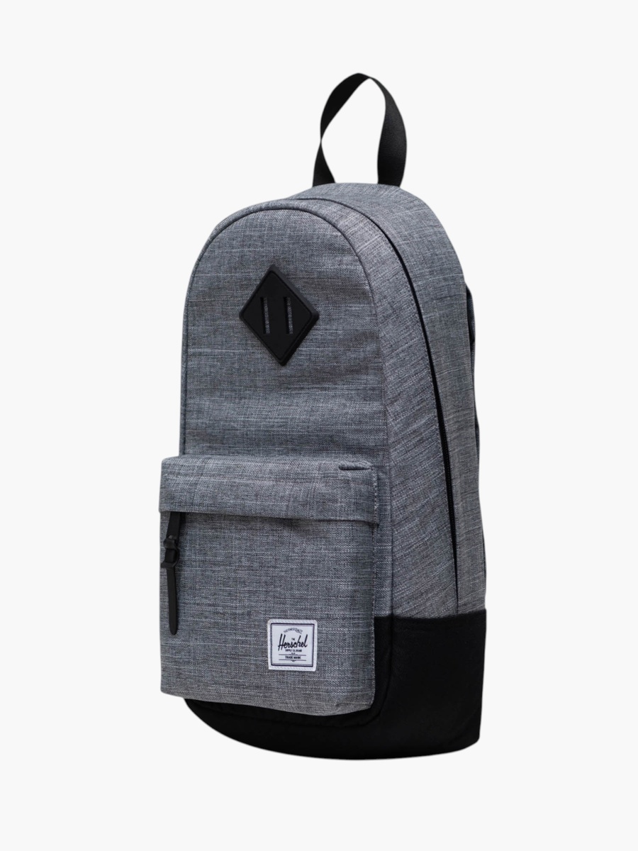 Solid Backpack with Adjustable Straps and Zip Closure - 39x19x15 cm