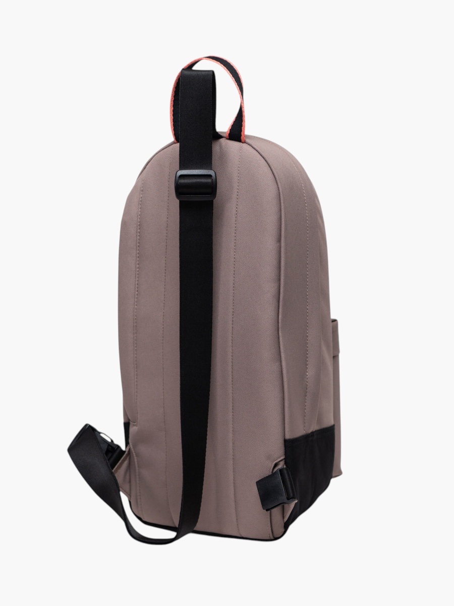 Solid Sling Backpack with Adjustable Strap and Zip Closure - 39x19x38 cm