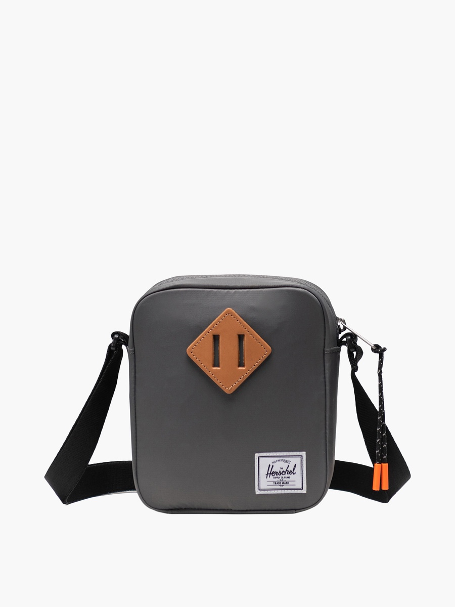 Solid Crossbody Bag with Adjustable Strap and Zip Closure
