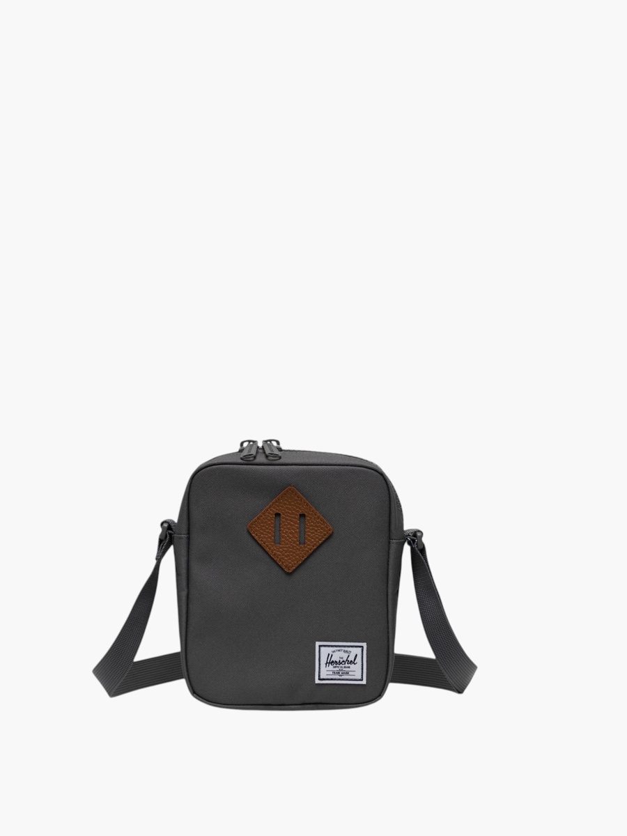 Solid Crossbody Bag with Adjustable Strap