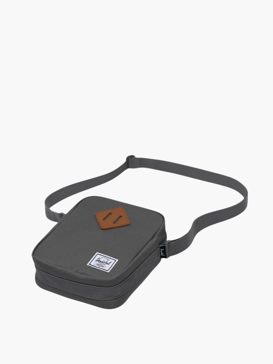 Solid Crossbody Bag with Adjustable Strap