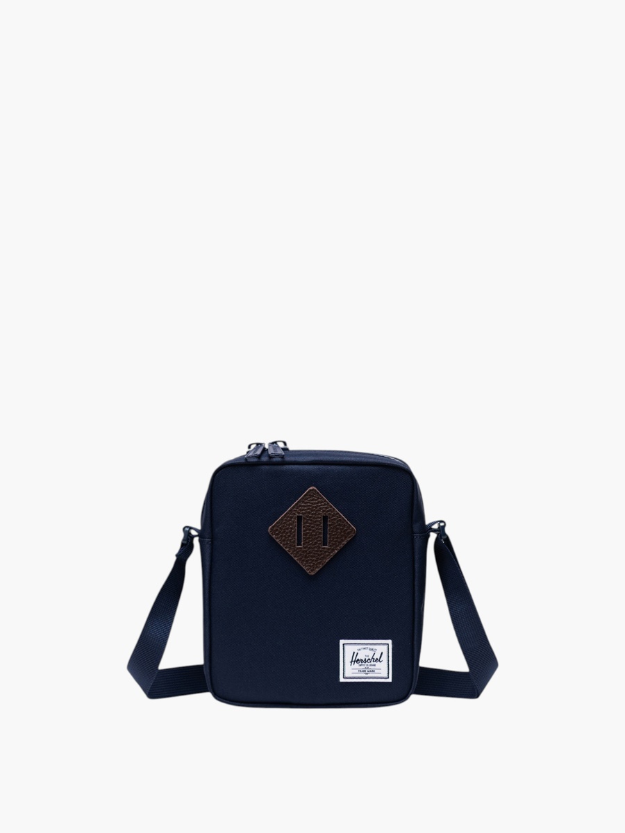 Solid Crossbody Bag with Adjustable Strap