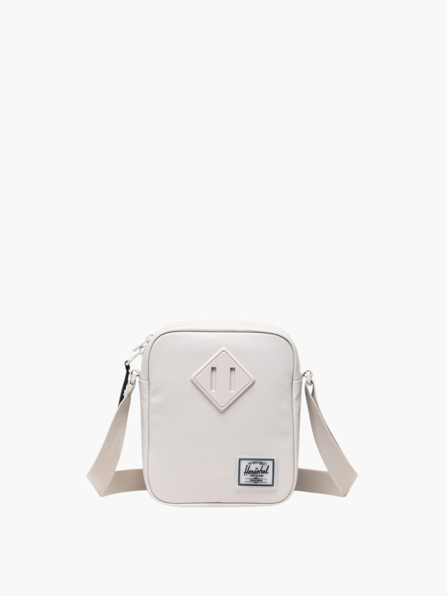 Solid Crossbody Bag with Adjustable Strap and Zip Closure