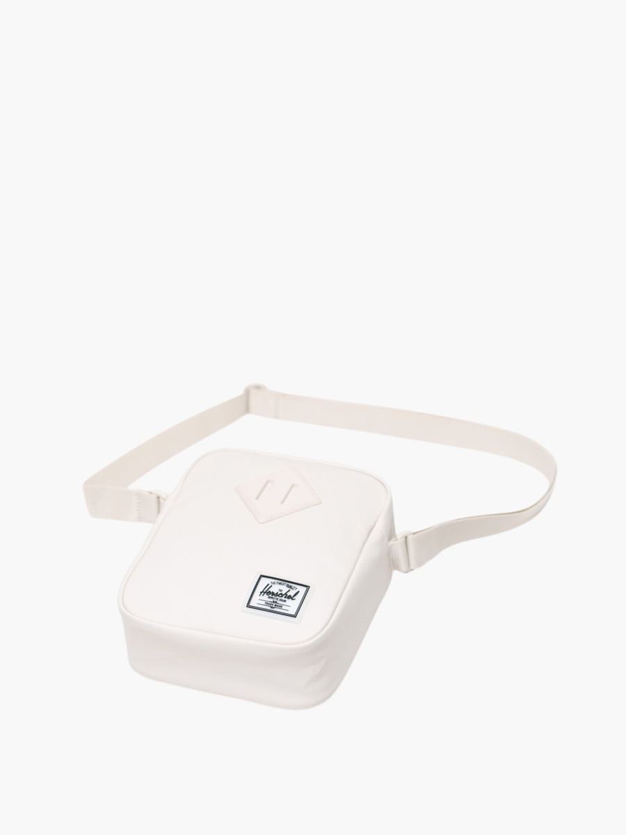 Solid Crossbody Bag with Adjustable Strap and Zip Closure