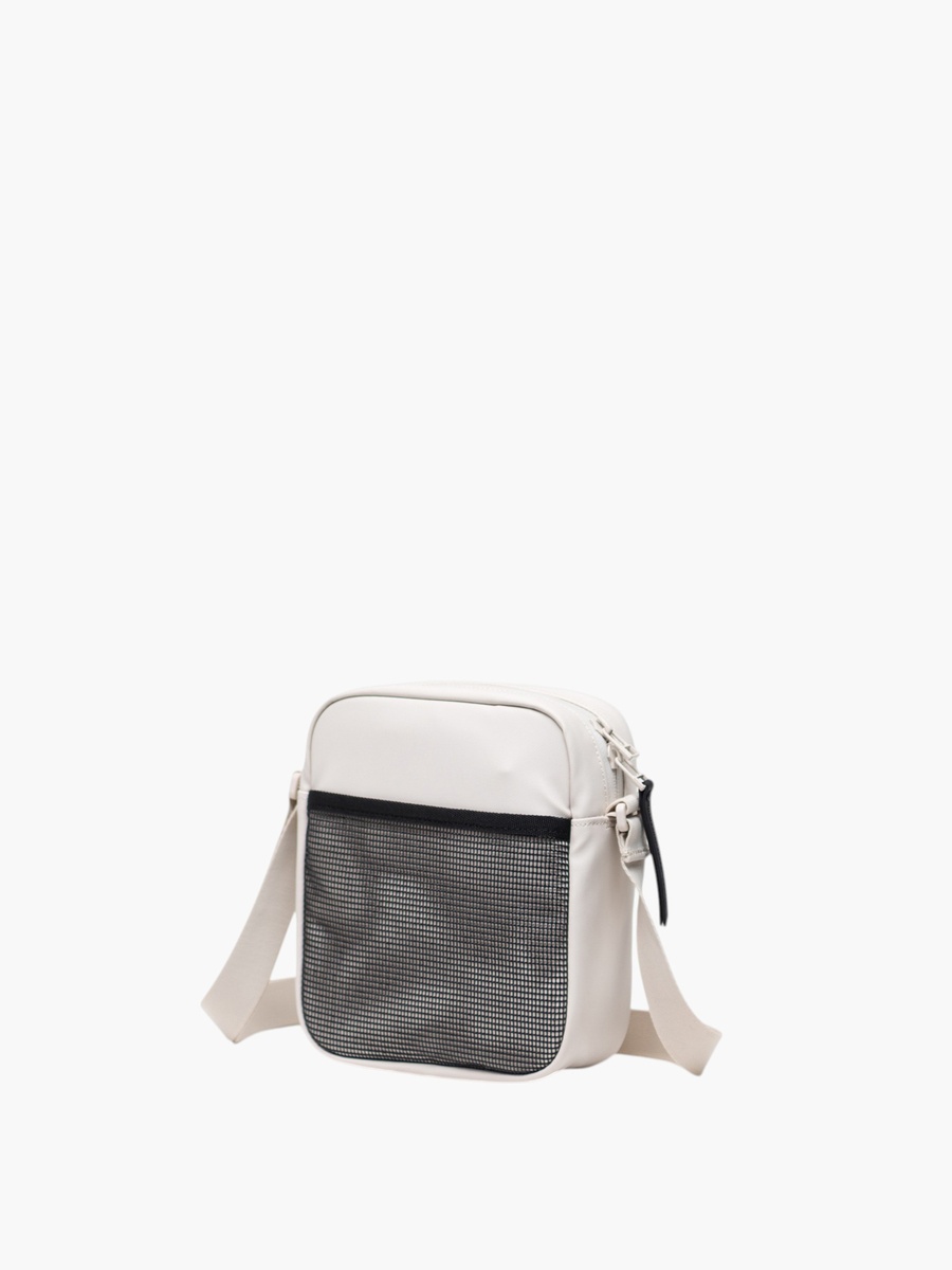 Solid Crossbody Bag with Adjustable Strap and Zip Closure