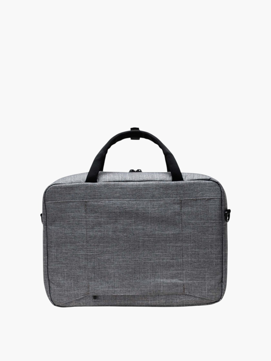 Solid Laptop Bag with Detachable Strap and Zip Closure