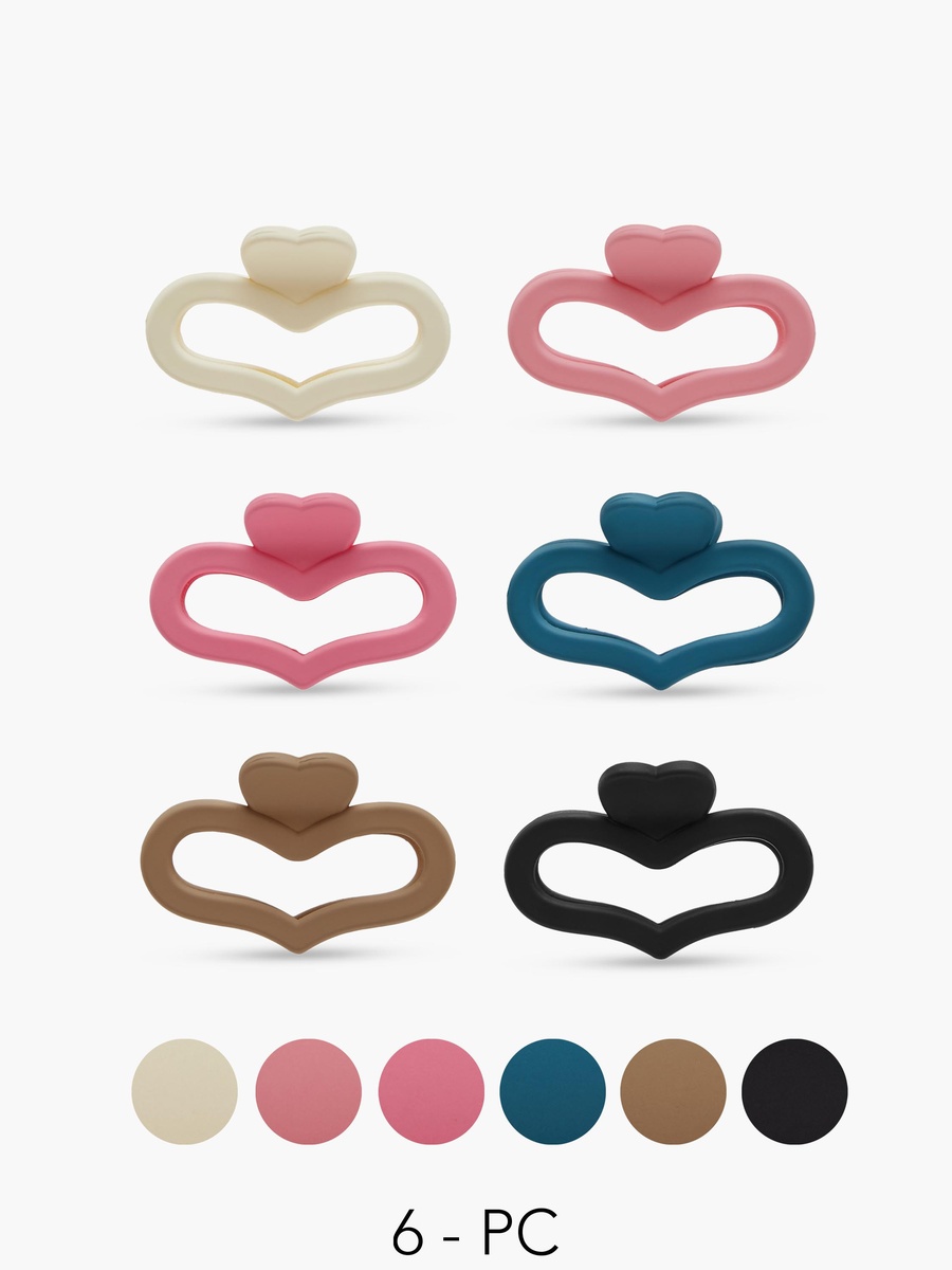 Solid Hair Clamp - Set of 6