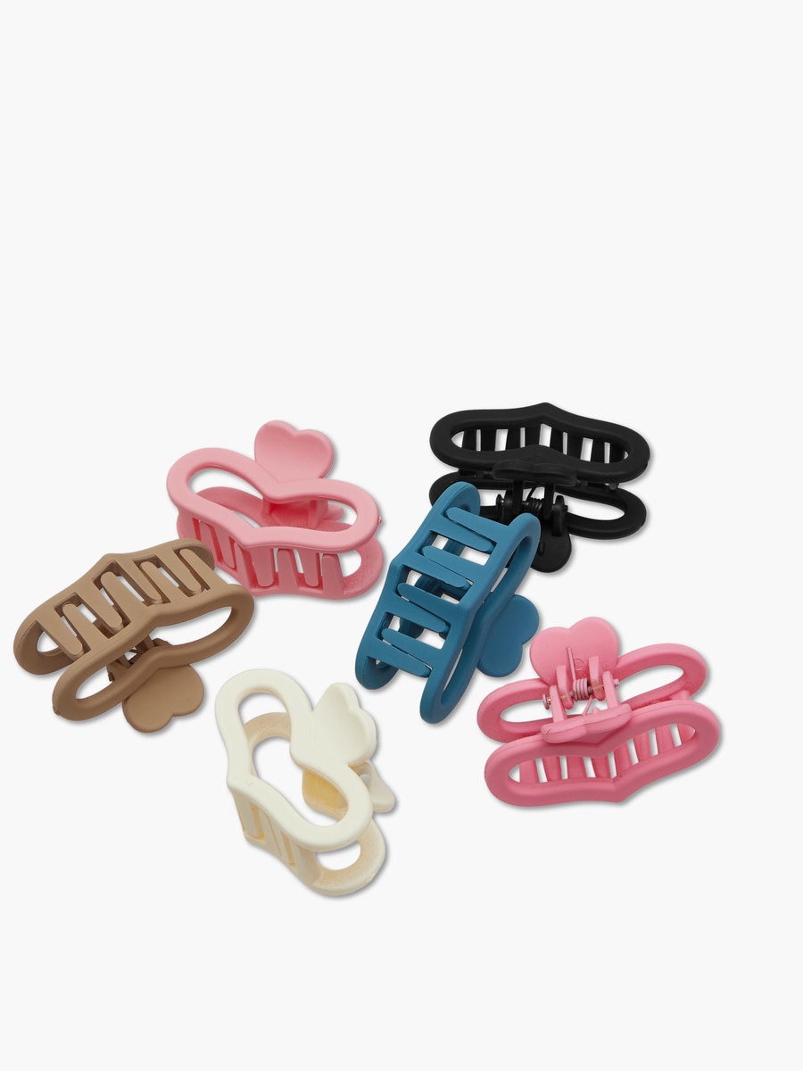 Solid Hair Clamp - Set of 6