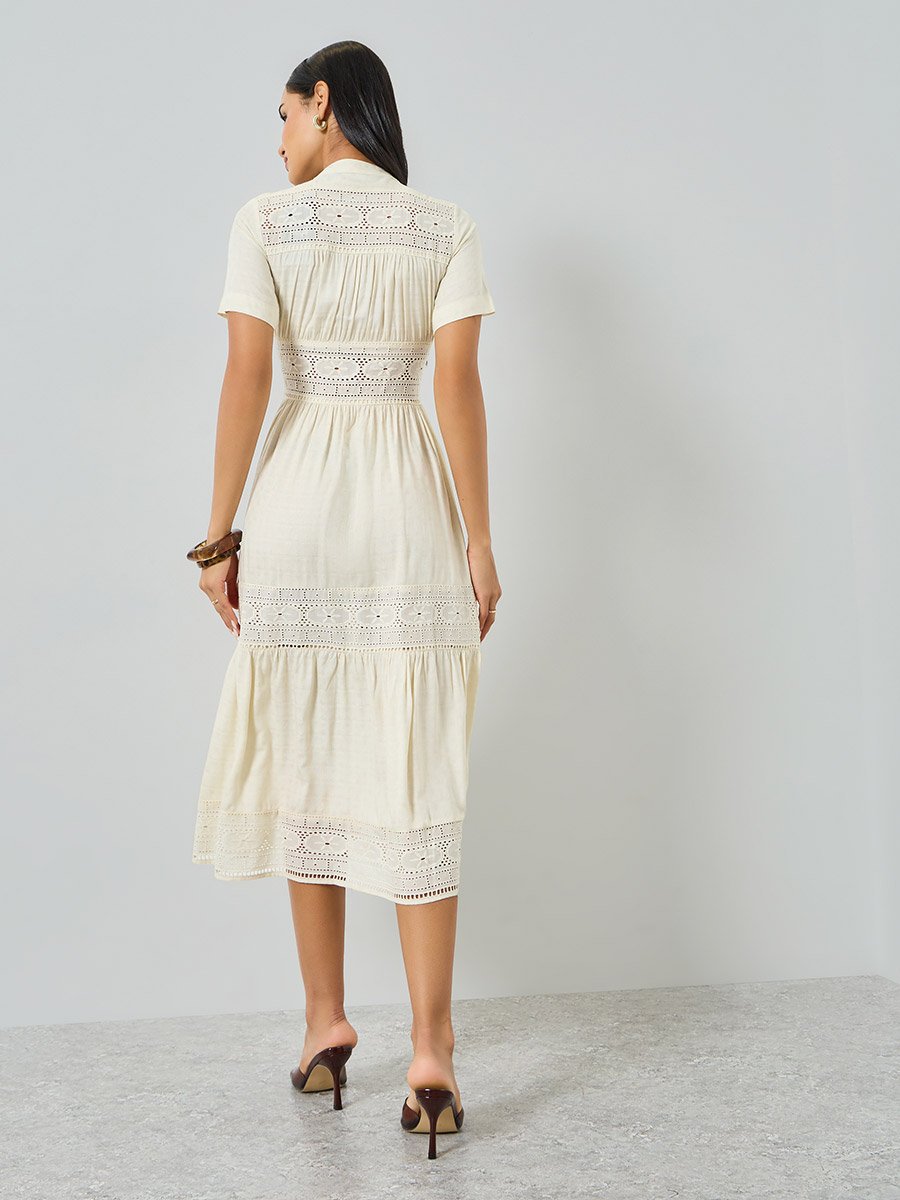free people lace edge mini dress in baby blue Love Is Alive Lace Mini Dress | Blue | Womens main image 0