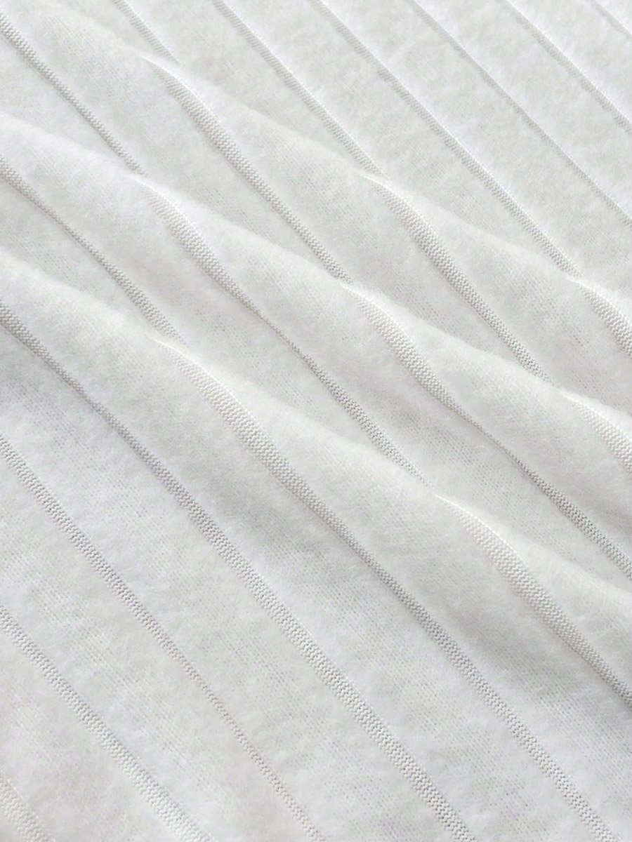White Ribbed Maternity Top and Adjustable Skirt Co-ord Set
