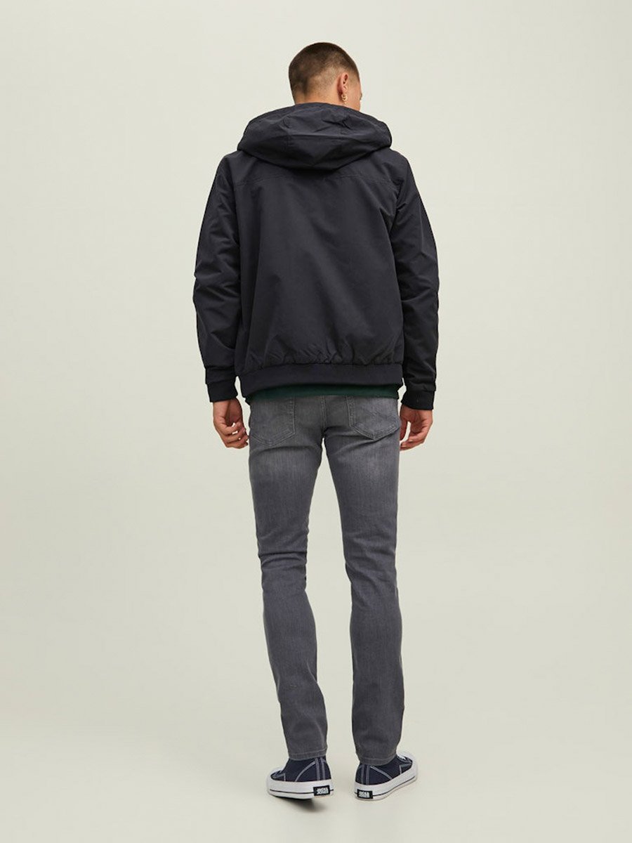 JJERUSH Printed Bomber Jacket with Hood