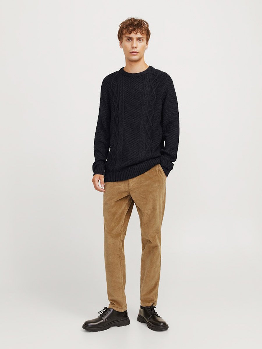 Jrebjosh Cable Knit Crew Neck Sweater