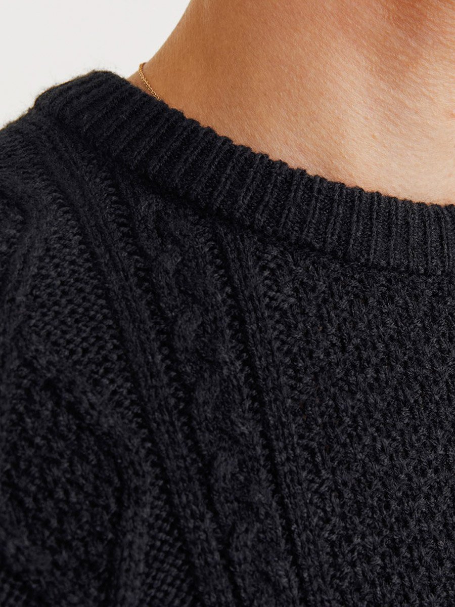 Jrebjosh Cable Knit Crew Neck Sweater