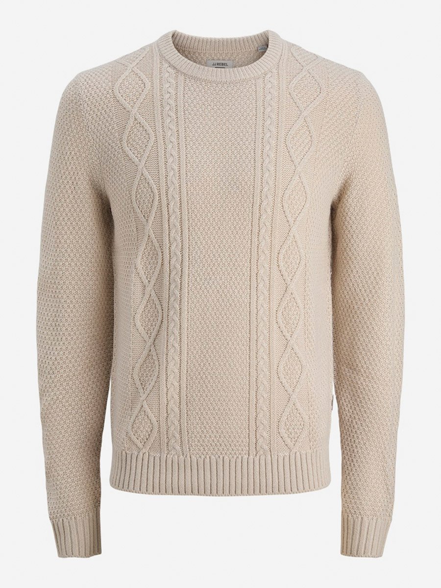 Jrebjosh Cable Knit Crew Neck Sweater