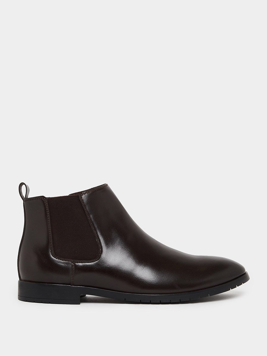 Men Faux Leather Chelsea Boots