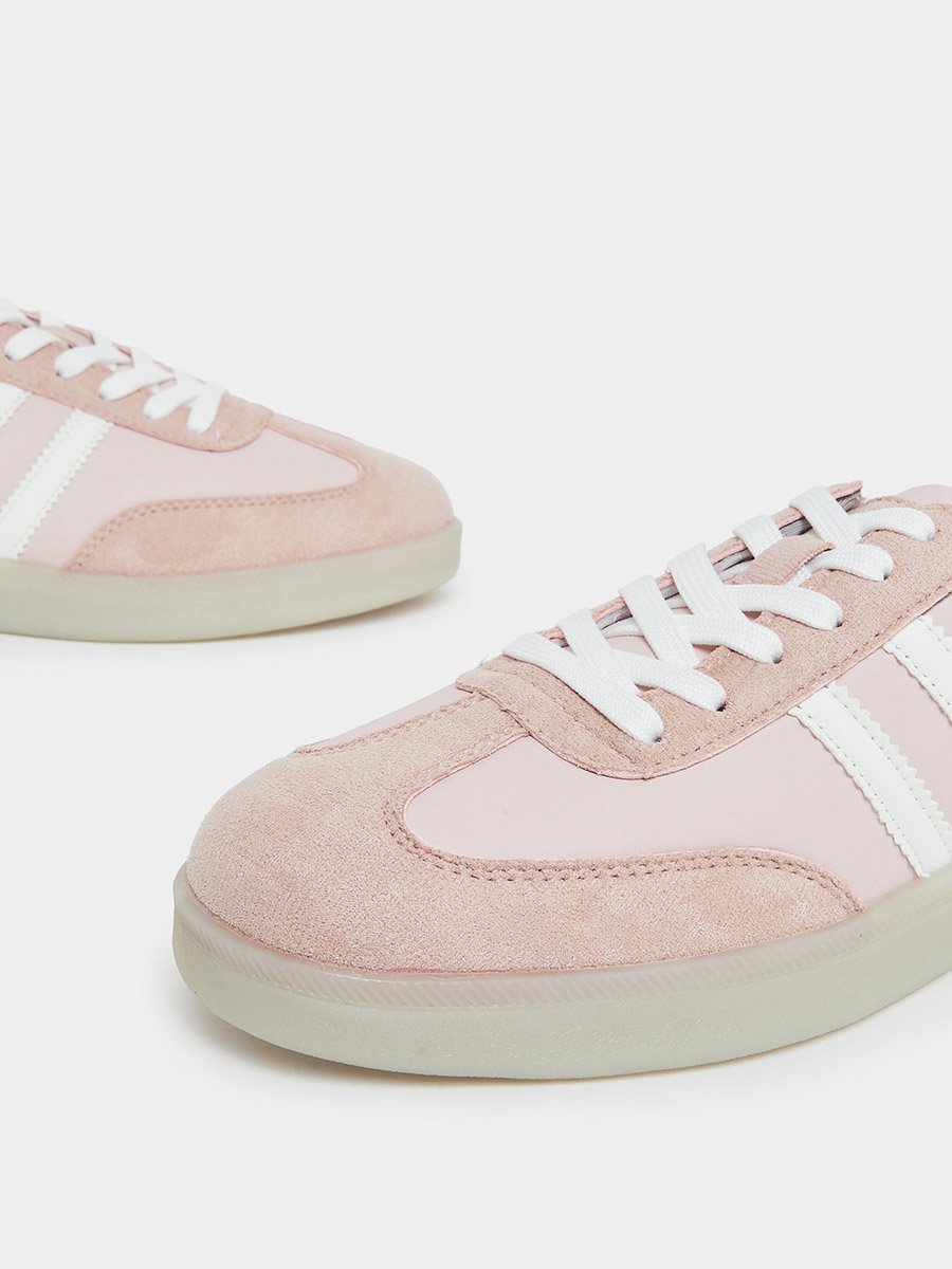 Women Pink Retro Style Sneakers