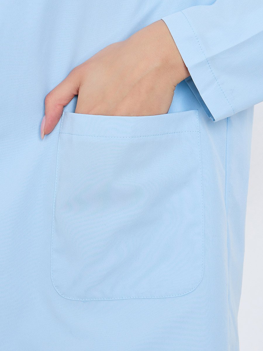 Women Solid Pocket Detail Long Sleeve Blazer