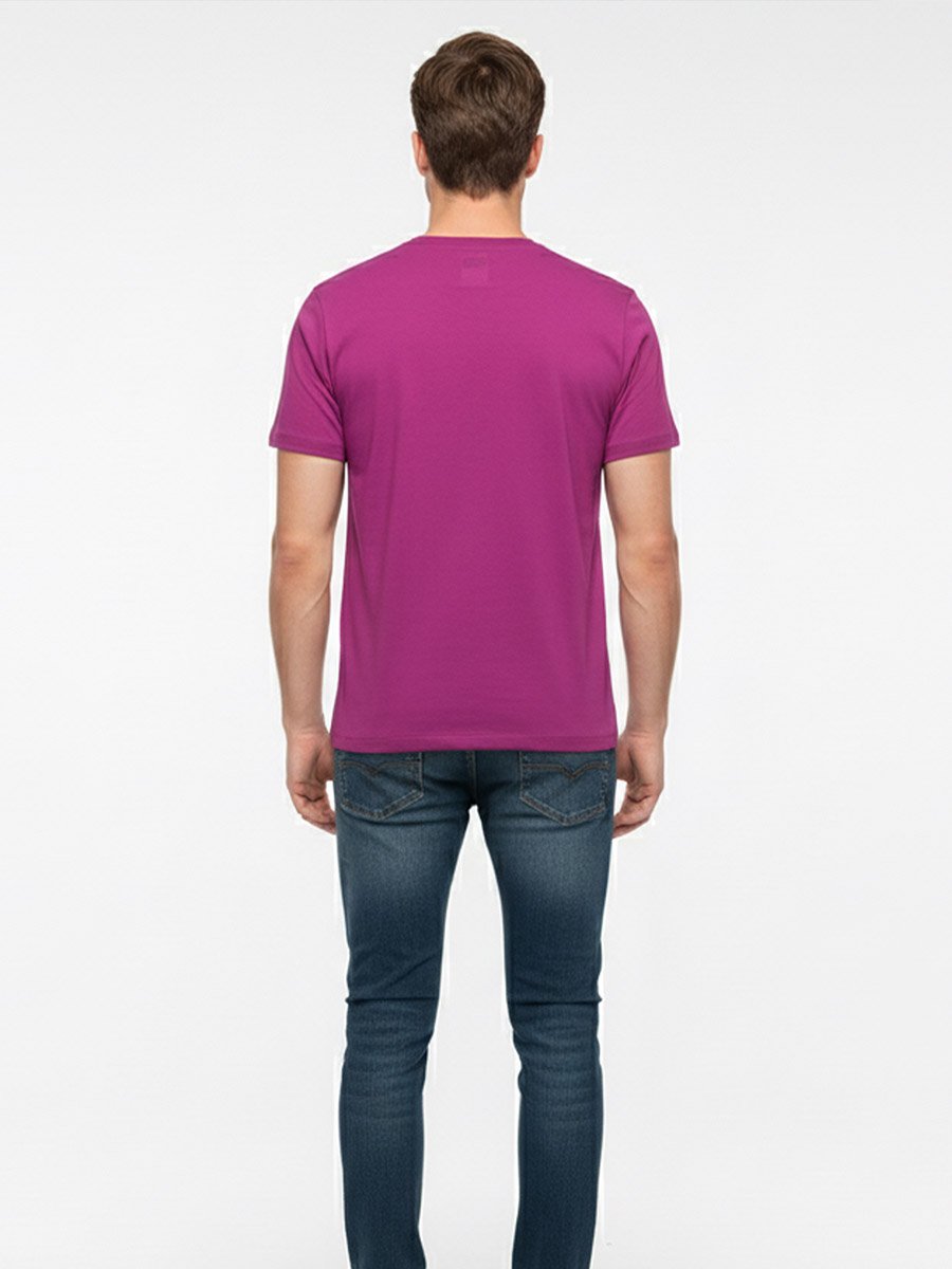 Men Purple Batman Graphic Print T-Shirt