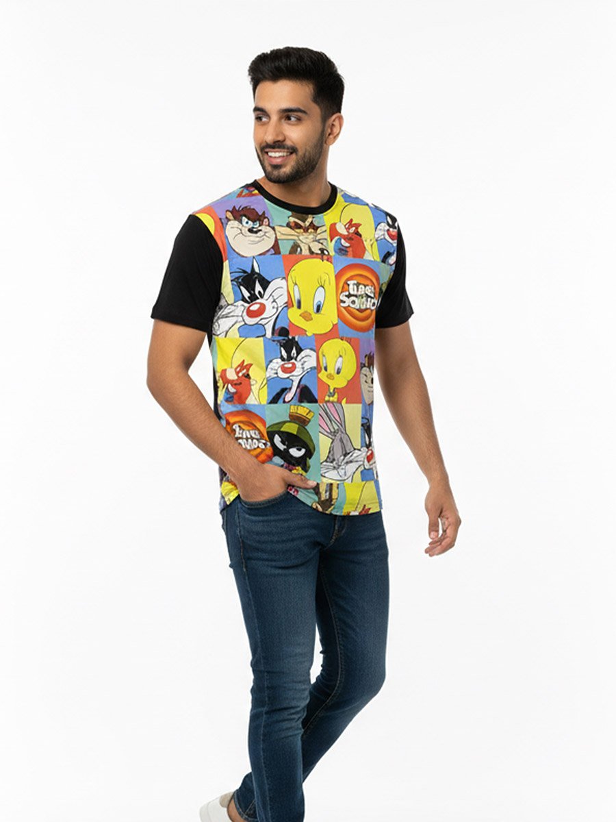Men Looney Tunes Graphic Print T-Shirt