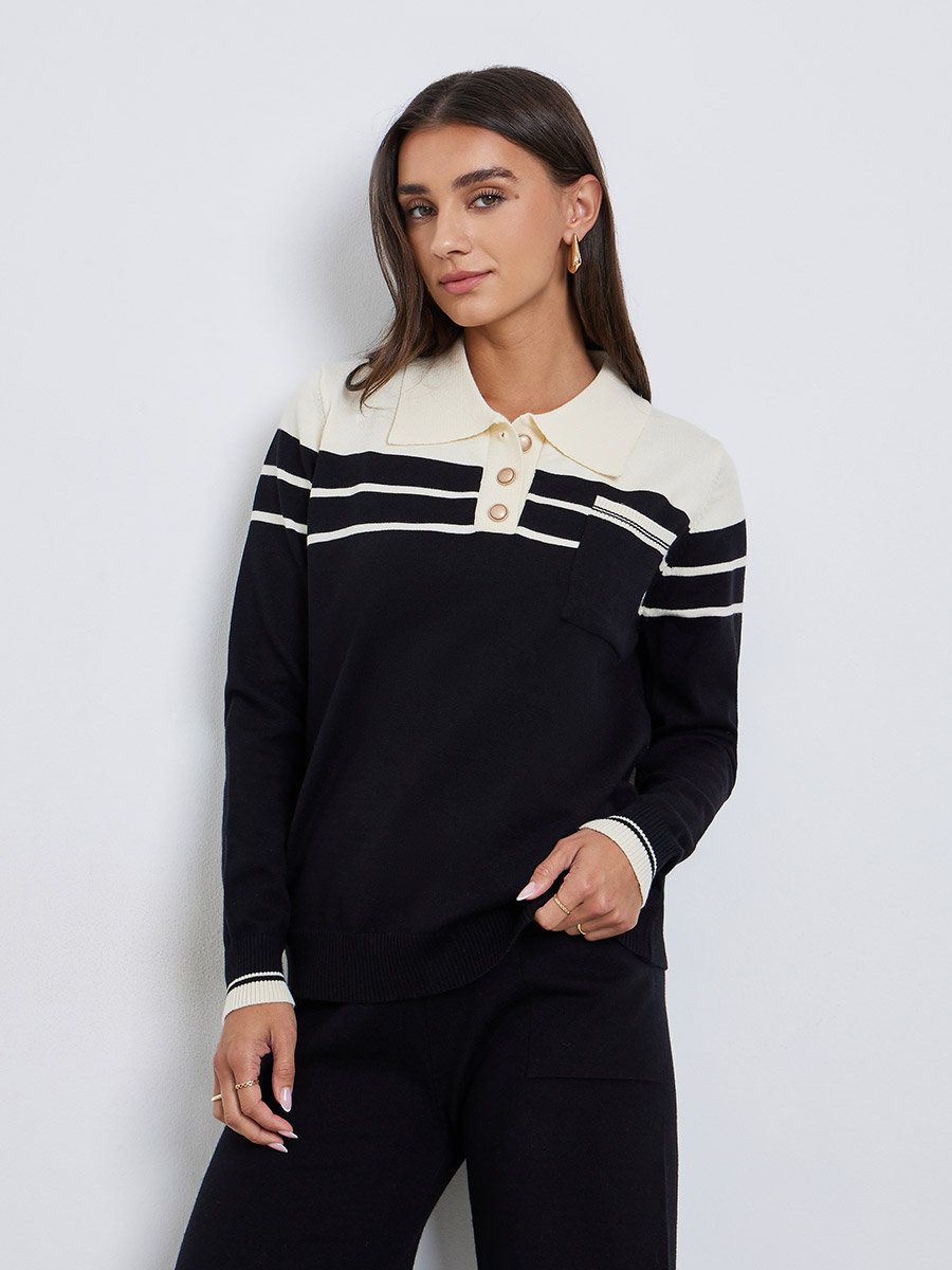 Women Flat Knit Sweater and Pants Co-ords